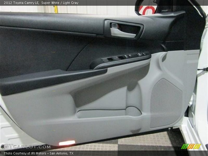 Super White / Light Gray 2012 Toyota Camry LE