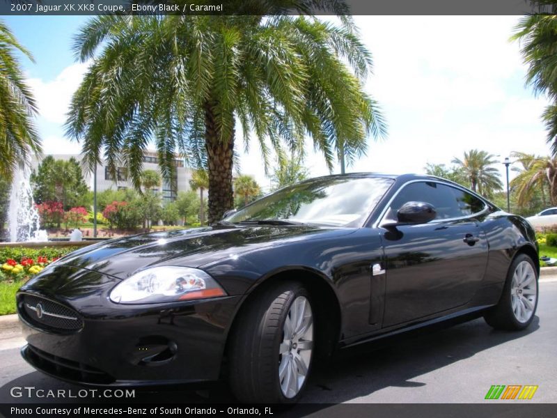 Ebony Black / Caramel 2007 Jaguar XK XK8 Coupe