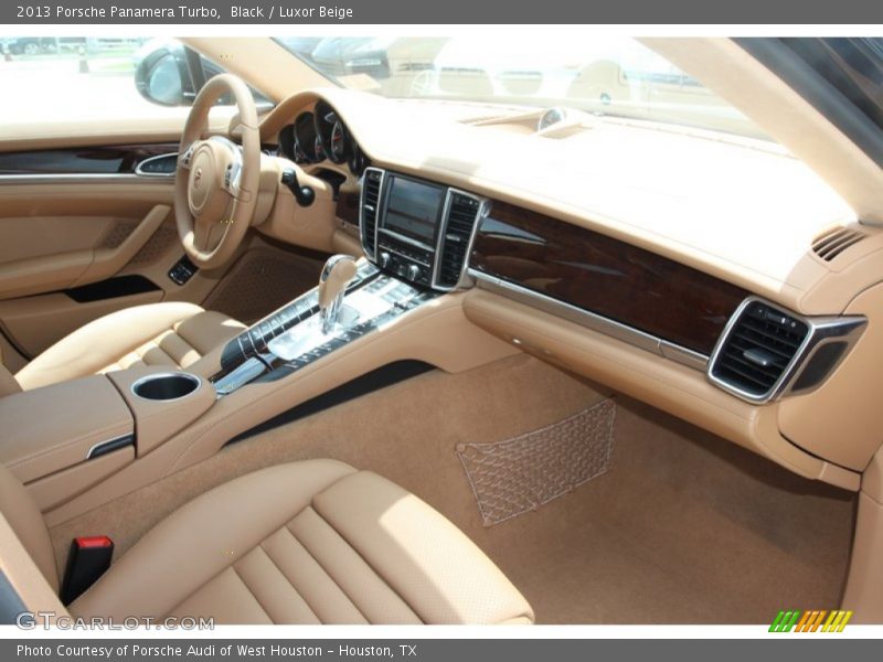 Black / Luxor Beige 2013 Porsche Panamera Turbo