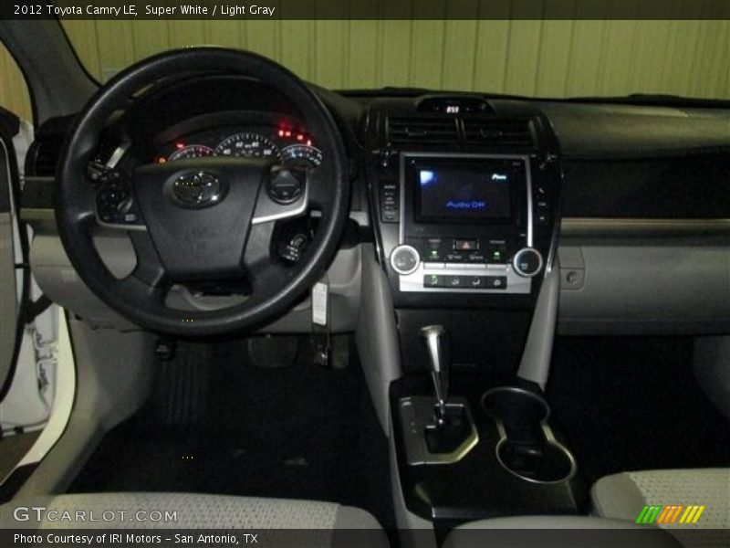 Super White / Light Gray 2012 Toyota Camry LE