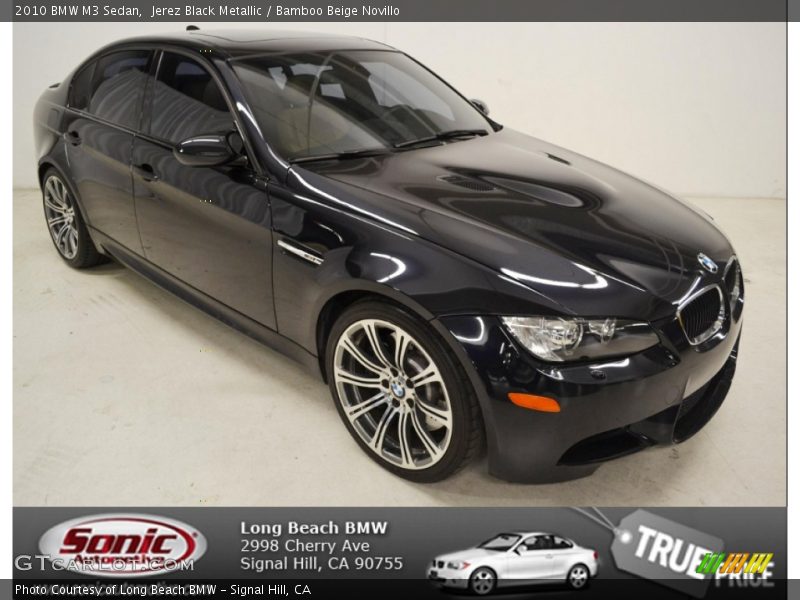Jerez Black Metallic / Bamboo Beige Novillo 2010 BMW M3 Sedan
