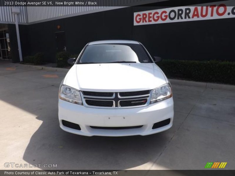 New Bright White / Black 2013 Dodge Avenger SE V6