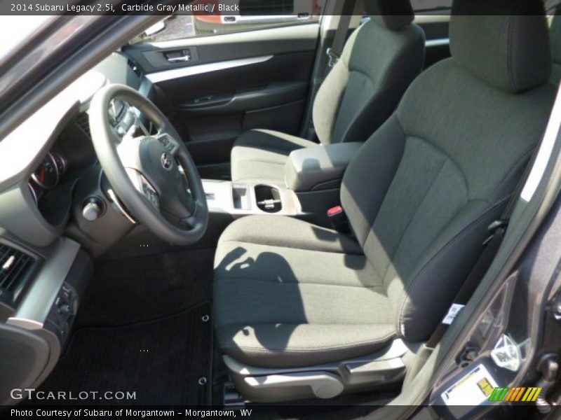 Carbide Gray Metallic / Black 2014 Subaru Legacy 2.5i