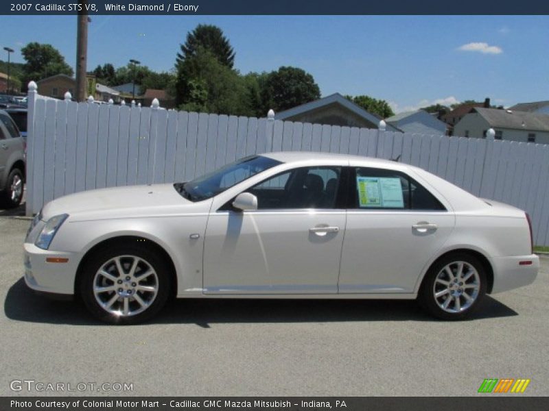 White Diamond / Ebony 2007 Cadillac STS V8