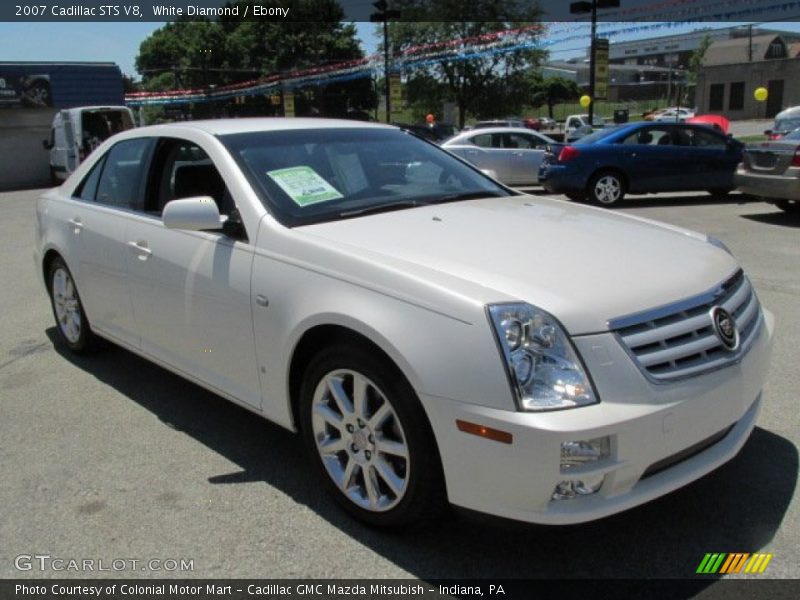 White Diamond / Ebony 2007 Cadillac STS V8