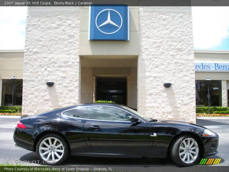 Ebony Black / Caramel 2007 Jaguar XK XK8 Coupe