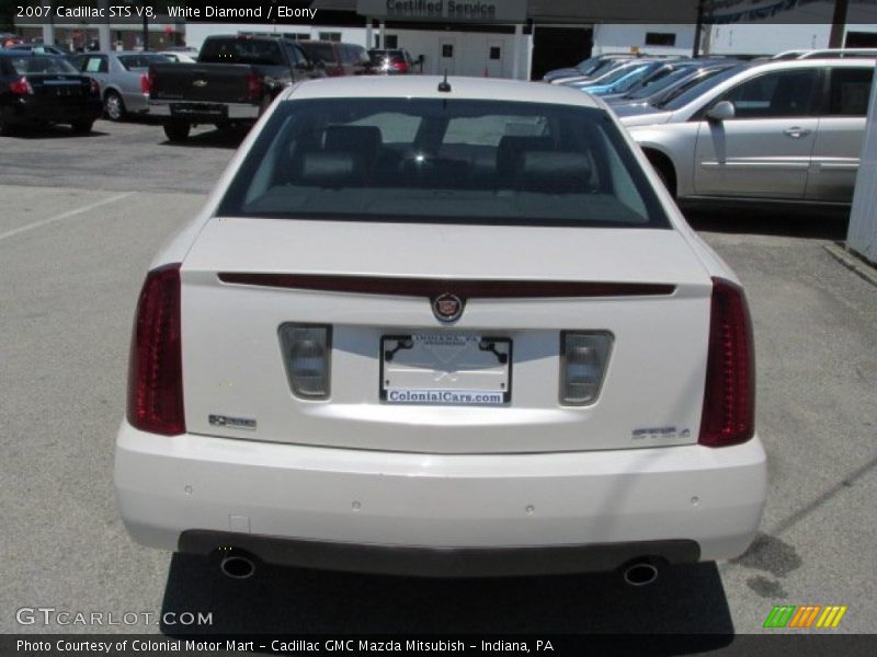 White Diamond / Ebony 2007 Cadillac STS V8