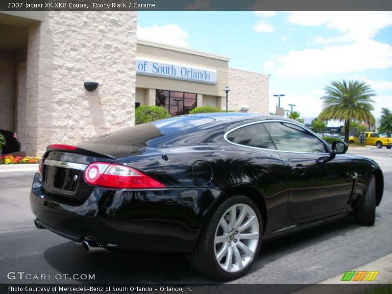 Ebony Black / Caramel 2007 Jaguar XK XK8 Coupe