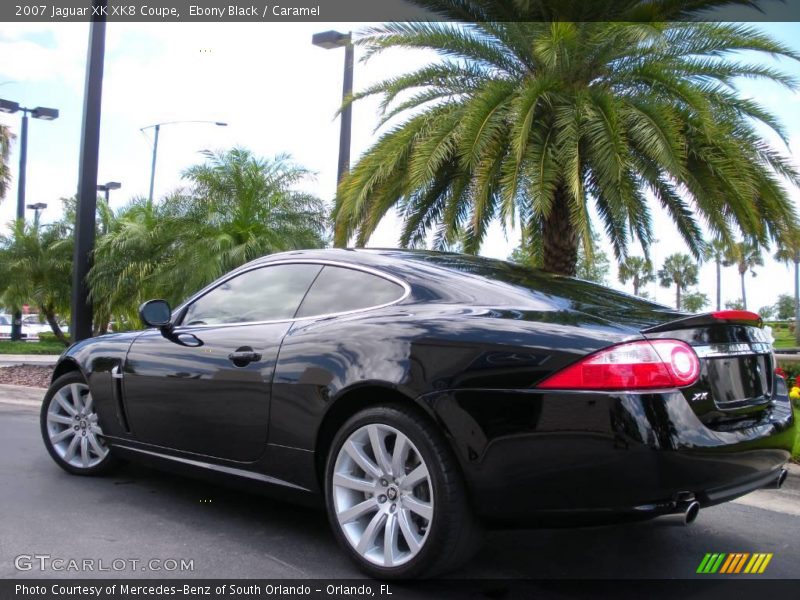 Ebony Black / Caramel 2007 Jaguar XK XK8 Coupe
