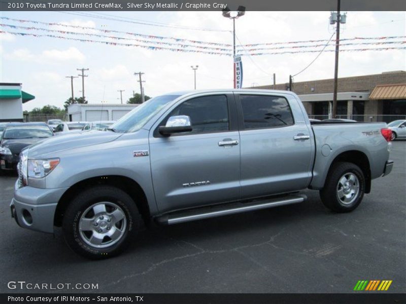 Silver Sky Metallic / Graphite Gray 2010 Toyota Tundra Limited CrewMax