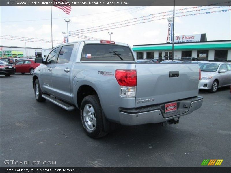Silver Sky Metallic / Graphite Gray 2010 Toyota Tundra Limited CrewMax