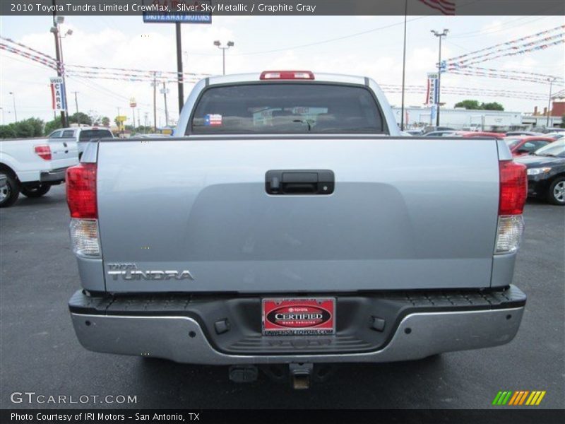 Silver Sky Metallic / Graphite Gray 2010 Toyota Tundra Limited CrewMax