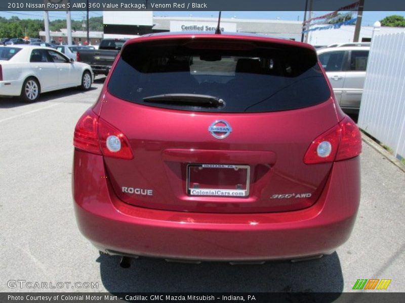 Venom Red / Black 2010 Nissan Rogue S AWD 360 Value Package