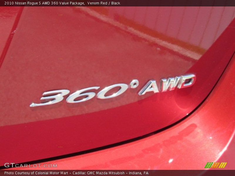 Venom Red / Black 2010 Nissan Rogue S AWD 360 Value Package