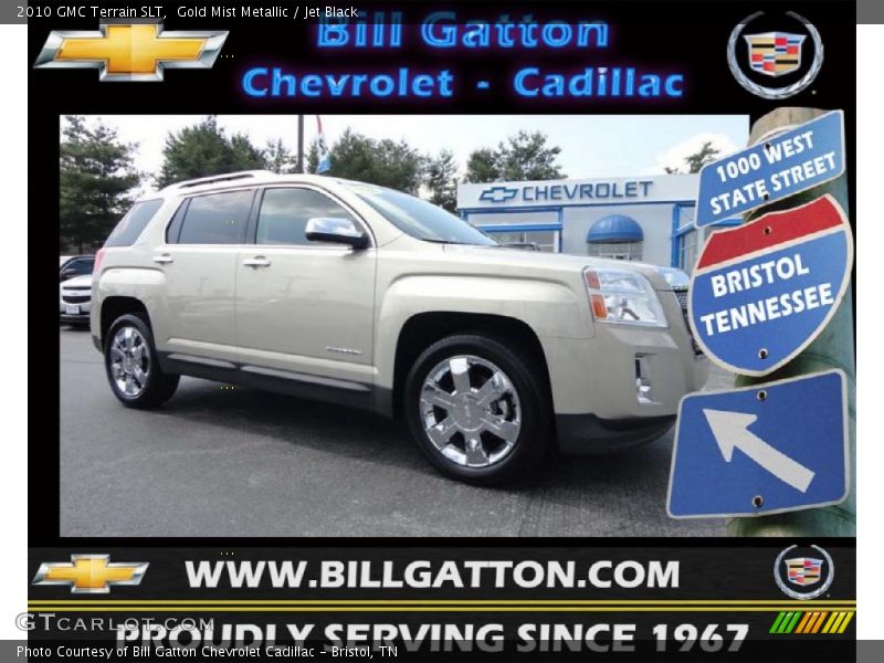 Gold Mist Metallic / Jet Black 2010 GMC Terrain SLT