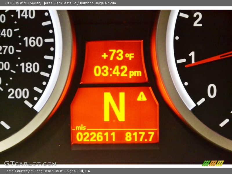 Jerez Black Metallic / Bamboo Beige Novillo 2010 BMW M3 Sedan