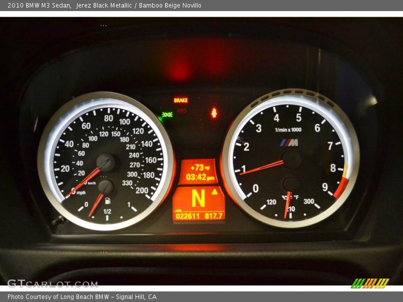  2010 M3 Sedan Sedan Gauges