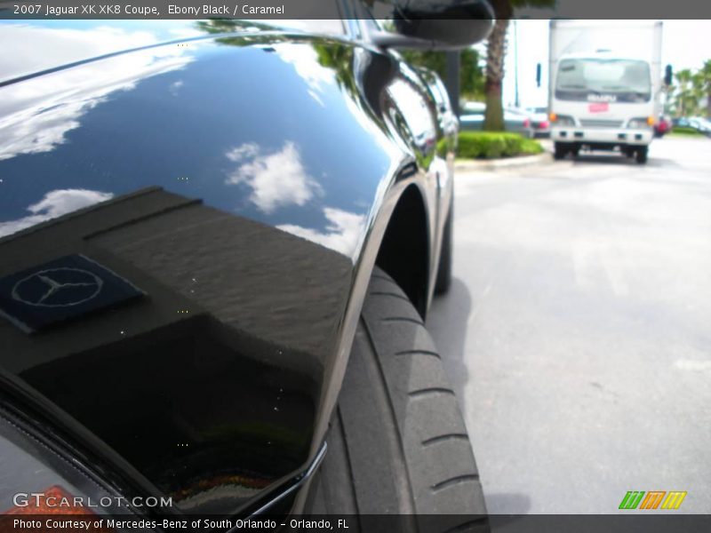 Ebony Black / Caramel 2007 Jaguar XK XK8 Coupe