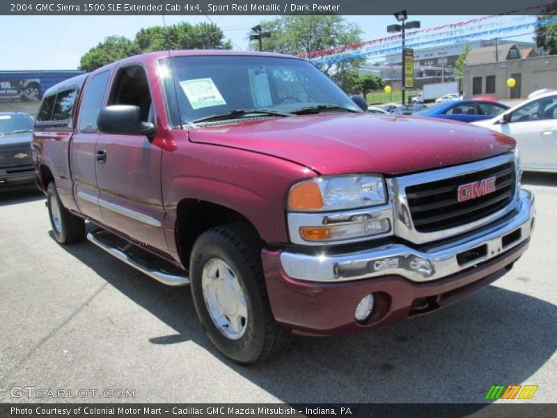 Front 3/4 View of 2004 Sierra 1500 SLE Extended Cab 4x4