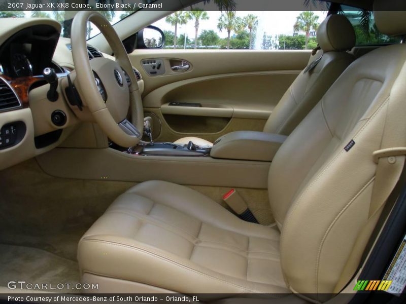 Ebony Black / Caramel 2007 Jaguar XK XK8 Coupe
