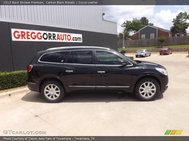 Carbon Black Metallic / Cocoa Leather 2013 Buick Enclave Premium