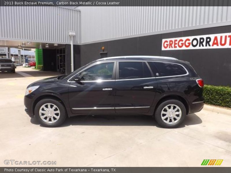 Carbon Black Metallic / Cocoa Leather 2013 Buick Enclave Premium
