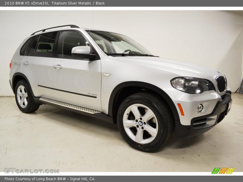 Titanium Silver Metallic / Black 2010 BMW X5 xDrive30i
