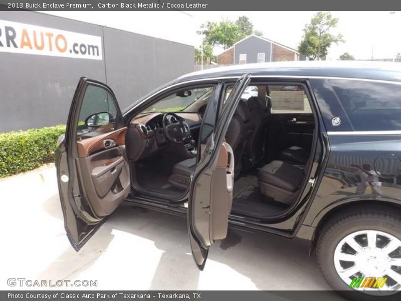 Carbon Black Metallic / Cocoa Leather 2013 Buick Enclave Premium