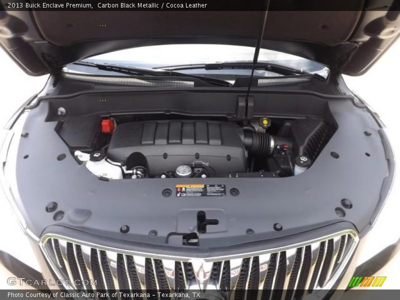 Carbon Black Metallic / Cocoa Leather 2013 Buick Enclave Premium