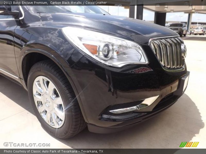 Carbon Black Metallic / Cocoa Leather 2013 Buick Enclave Premium