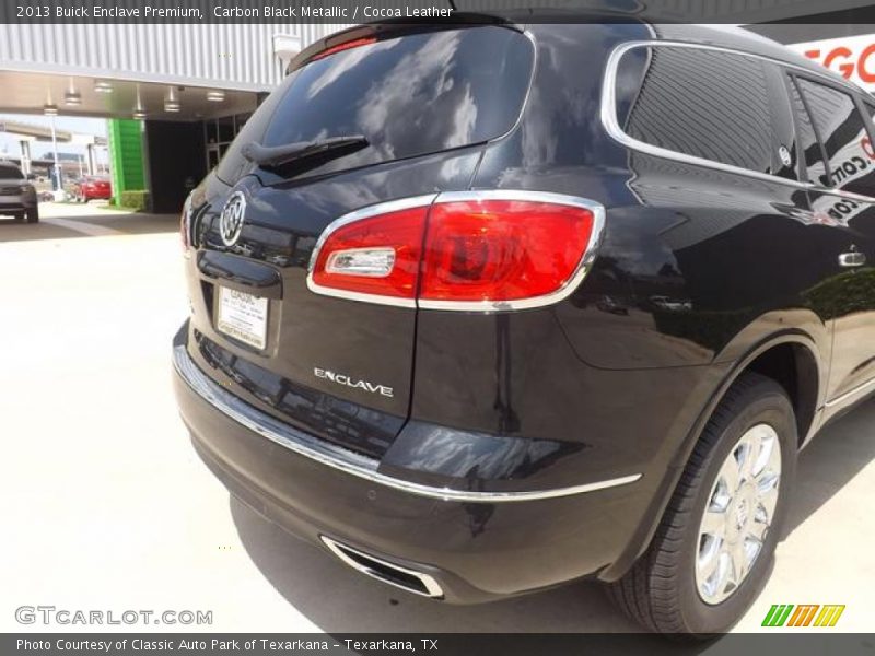 Carbon Black Metallic / Cocoa Leather 2013 Buick Enclave Premium