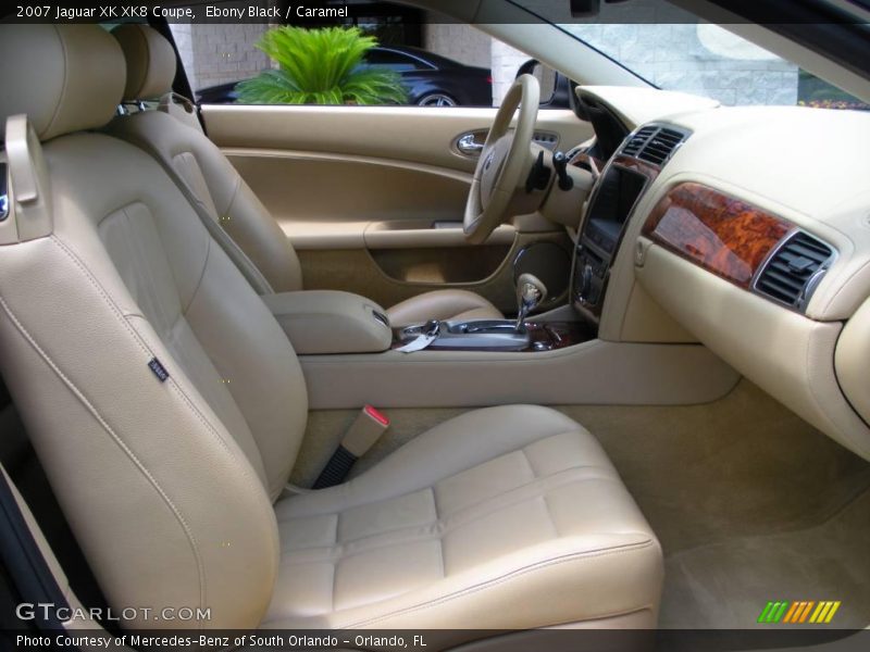 Ebony Black / Caramel 2007 Jaguar XK XK8 Coupe