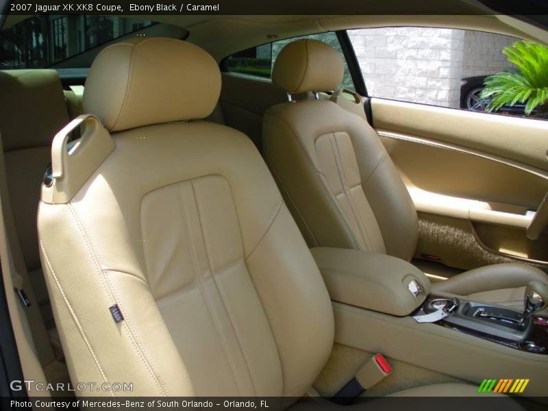 Ebony Black / Caramel 2007 Jaguar XK XK8 Coupe