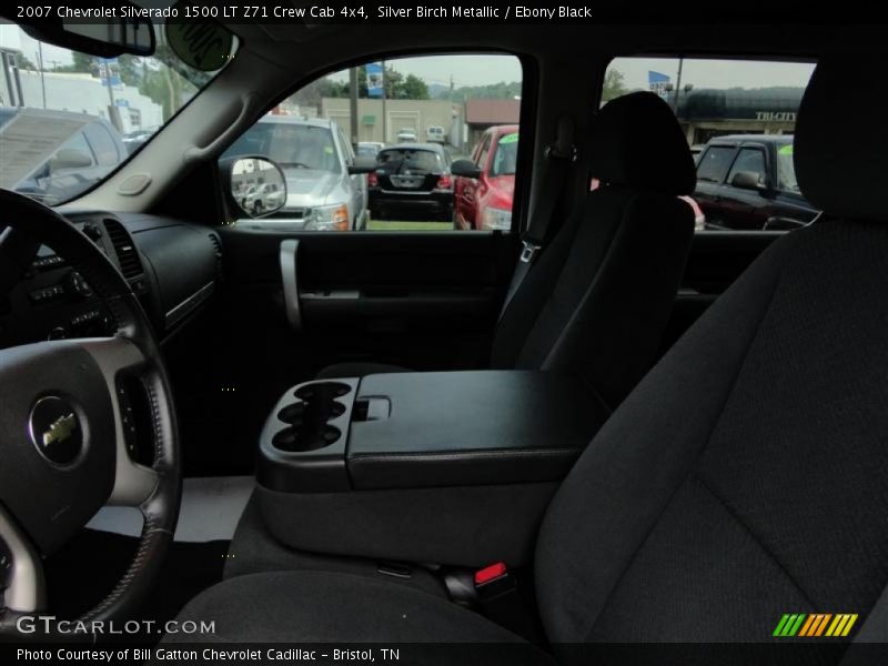 Silver Birch Metallic / Ebony Black 2007 Chevrolet Silverado 1500 LT Z71 Crew Cab 4x4