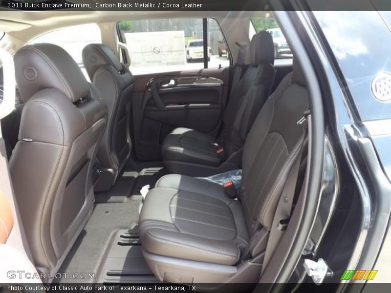 Carbon Black Metallic / Cocoa Leather 2013 Buick Enclave Premium