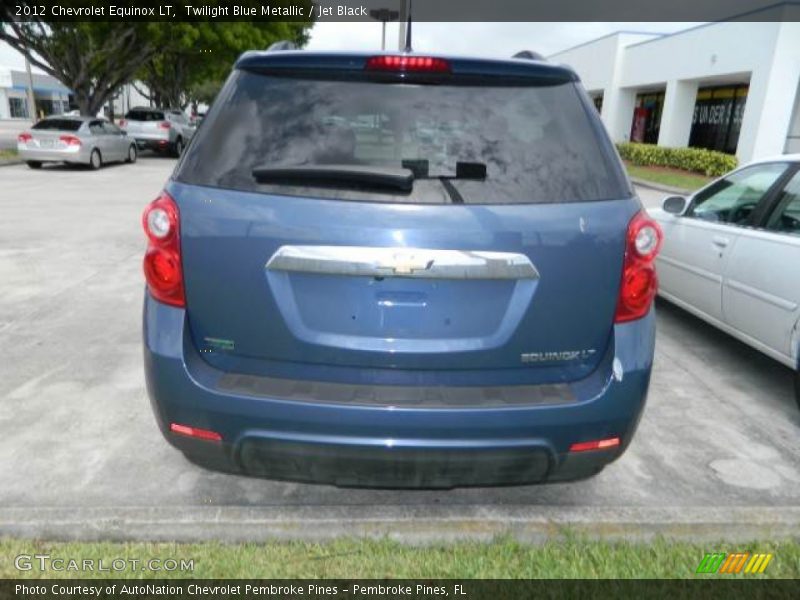 Twilight Blue Metallic / Jet Black 2012 Chevrolet Equinox LT