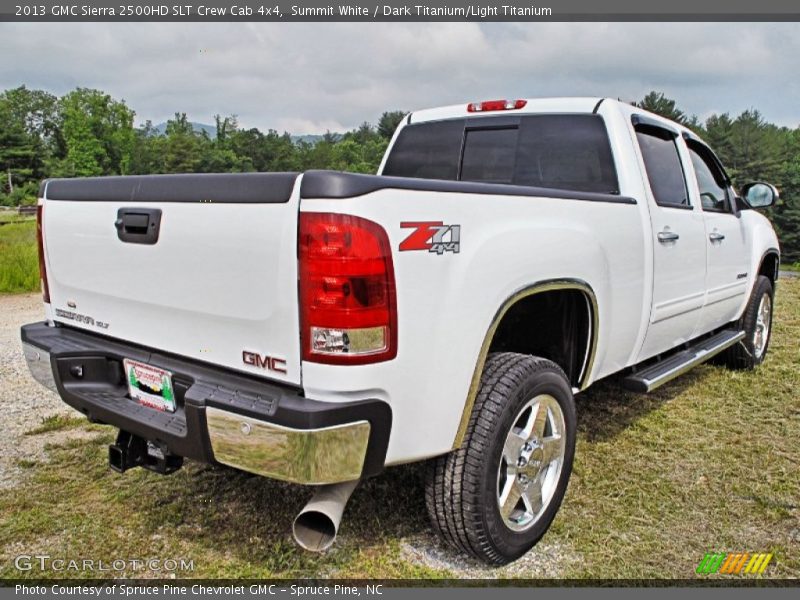 Summit White / Dark Titanium/Light Titanium 2013 GMC Sierra 2500HD SLT Crew Cab 4x4