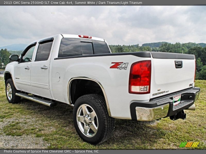 Summit White / Dark Titanium/Light Titanium 2013 GMC Sierra 2500HD SLT Crew Cab 4x4