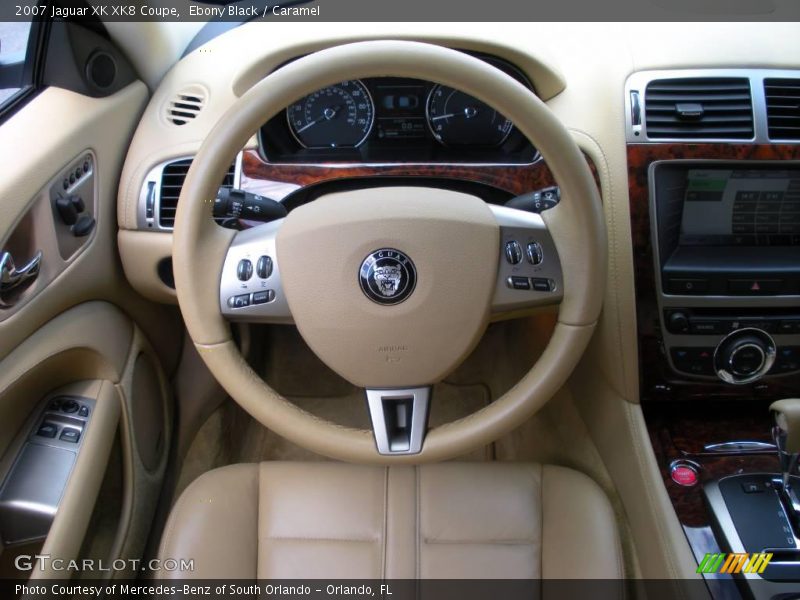Ebony Black / Caramel 2007 Jaguar XK XK8 Coupe