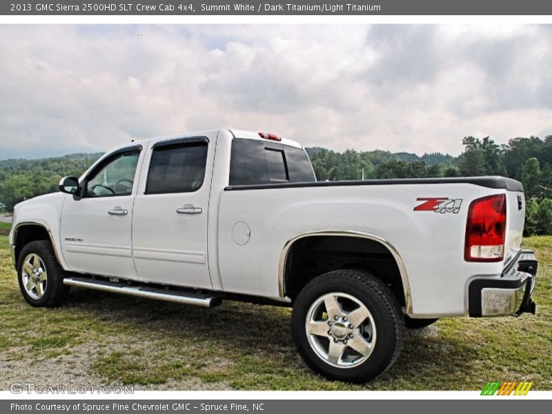 Summit White / Dark Titanium/Light Titanium 2013 GMC Sierra 2500HD SLT Crew Cab 4x4
