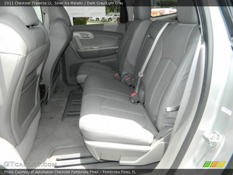 Silver Ice Metallic / Dark Gray/Light Gray 2011 Chevrolet Traverse LS