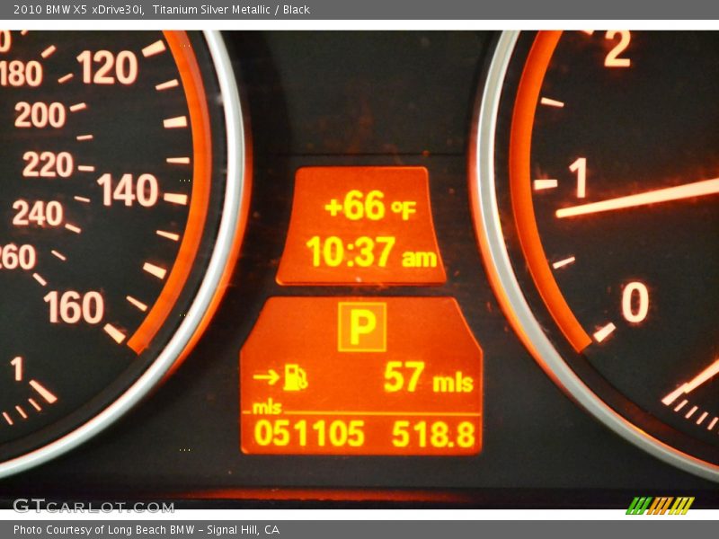 Titanium Silver Metallic / Black 2010 BMW X5 xDrive30i