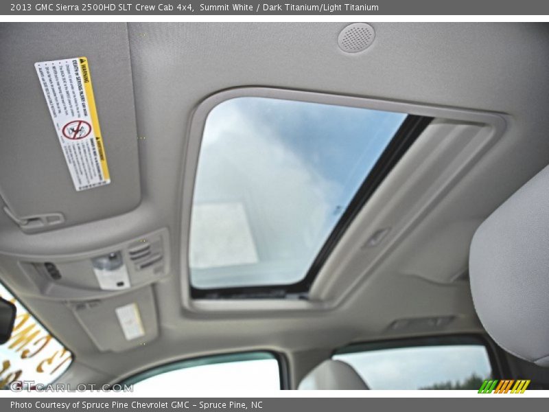 Sunroof of 2013 Sierra 2500HD SLT Crew Cab 4x4