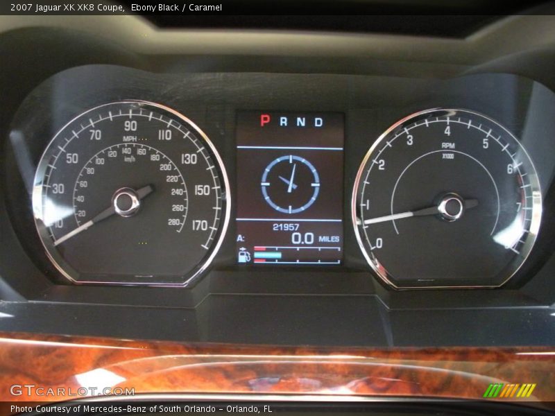 Ebony Black / Caramel 2007 Jaguar XK XK8 Coupe