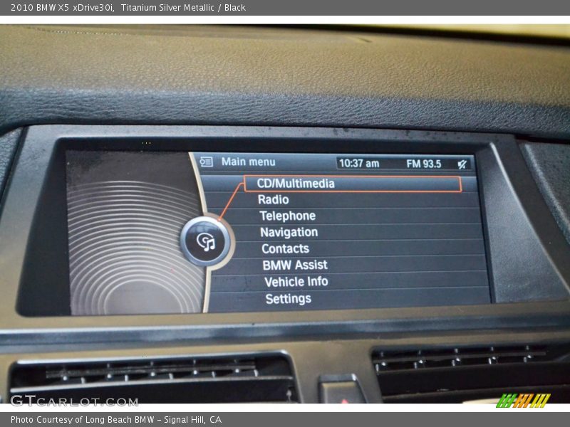 Titanium Silver Metallic / Black 2010 BMW X5 xDrive30i