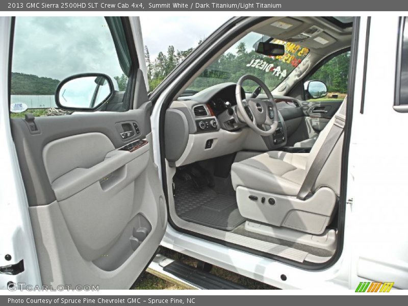 Summit White / Dark Titanium/Light Titanium 2013 GMC Sierra 2500HD SLT Crew Cab 4x4