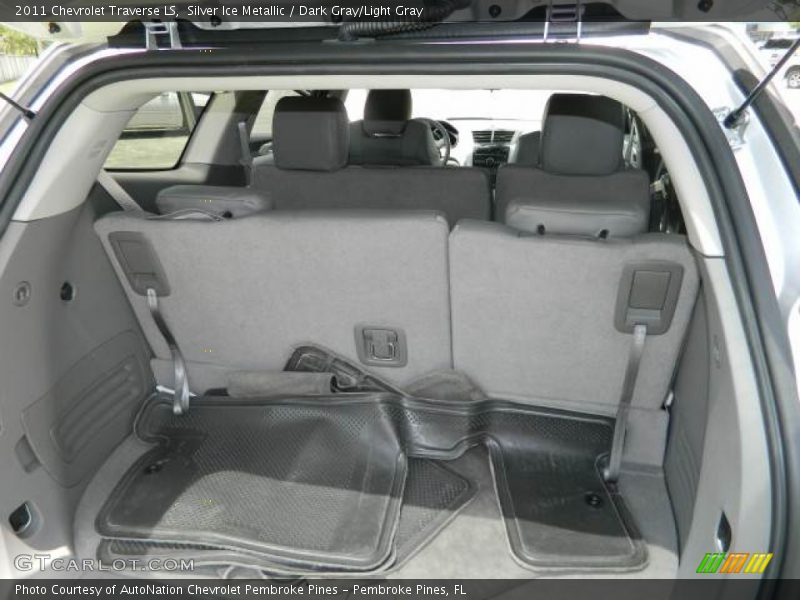 Silver Ice Metallic / Dark Gray/Light Gray 2011 Chevrolet Traverse LS