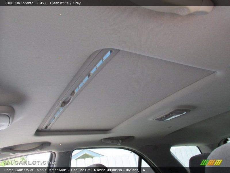 Clear White / Gray 2008 Kia Sorento EX 4x4