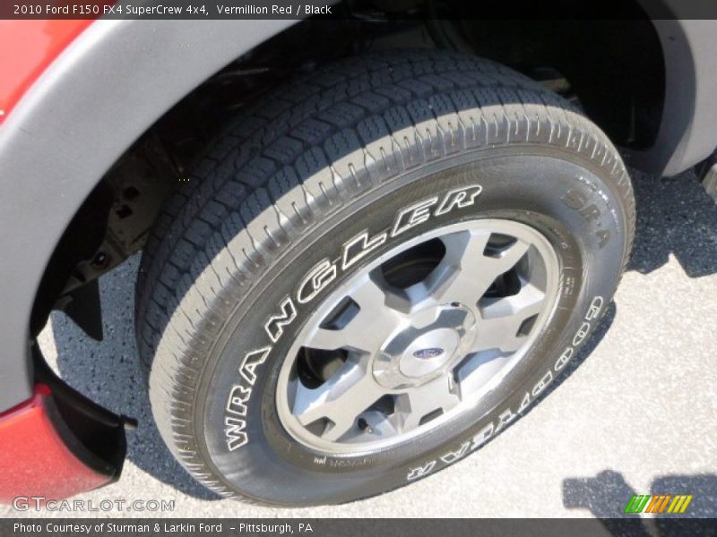 Vermillion Red / Black 2010 Ford F150 FX4 SuperCrew 4x4