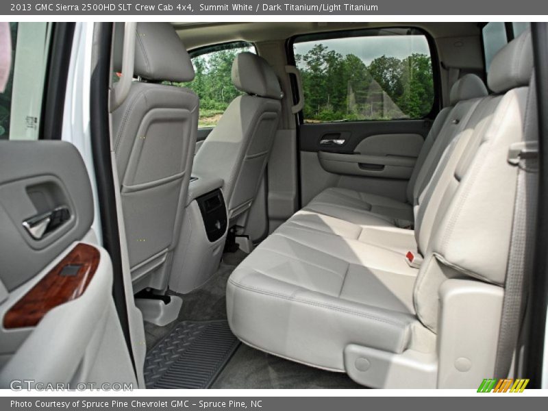 Rear Seat of 2013 Sierra 2500HD SLT Crew Cab 4x4
